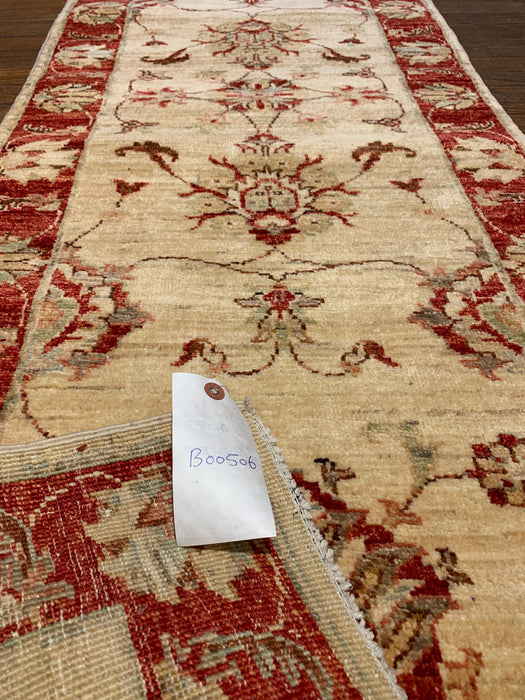 Hand-Knotted Sultanabad Vegetable-Dyed Wool Rug, 2' 5" x 9' 5"  (K)