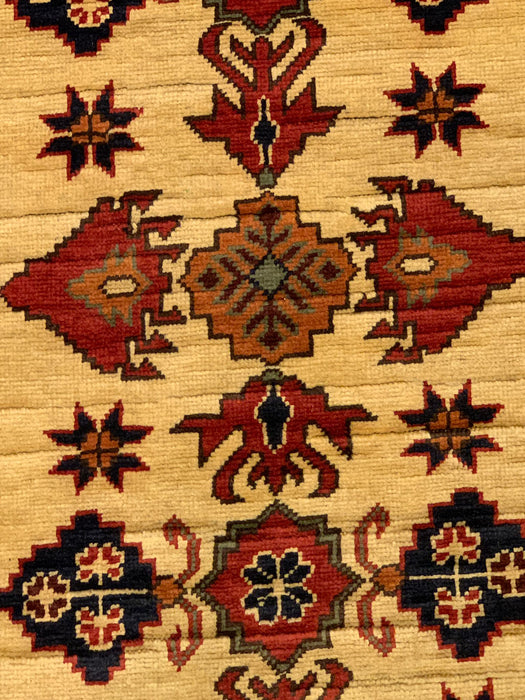 Terkaman Tribal Afghan Oriental Rug, size 2' 8" x 9' 4"  (Q)