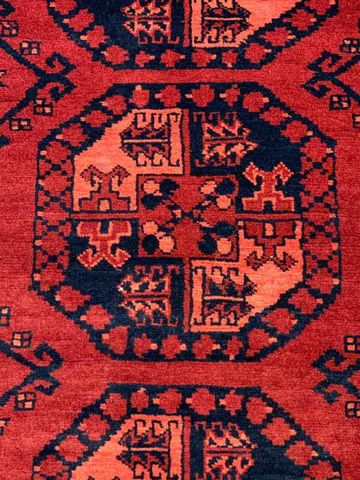 Terkaman Tribal Afghan Oriental Rug, size 2' 9" x 9' 6"  (C) FILPA