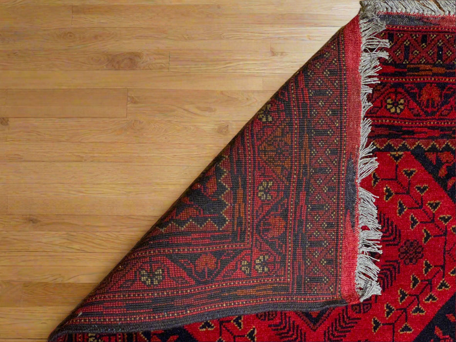 Terkaman Tribal Afghan Oriental Rug, size 2' 7 "x 6' 5"  (C)