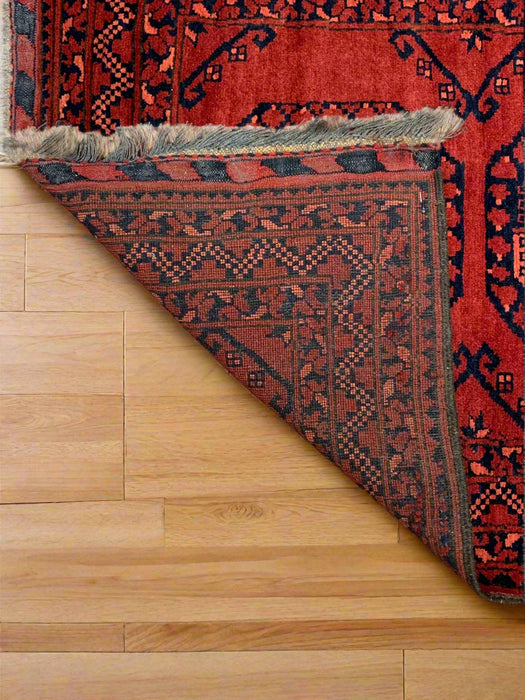 Terkaman Tribal Afghan Oriental Rug, size 2' 9" x 9' 6"  (C) FILPA