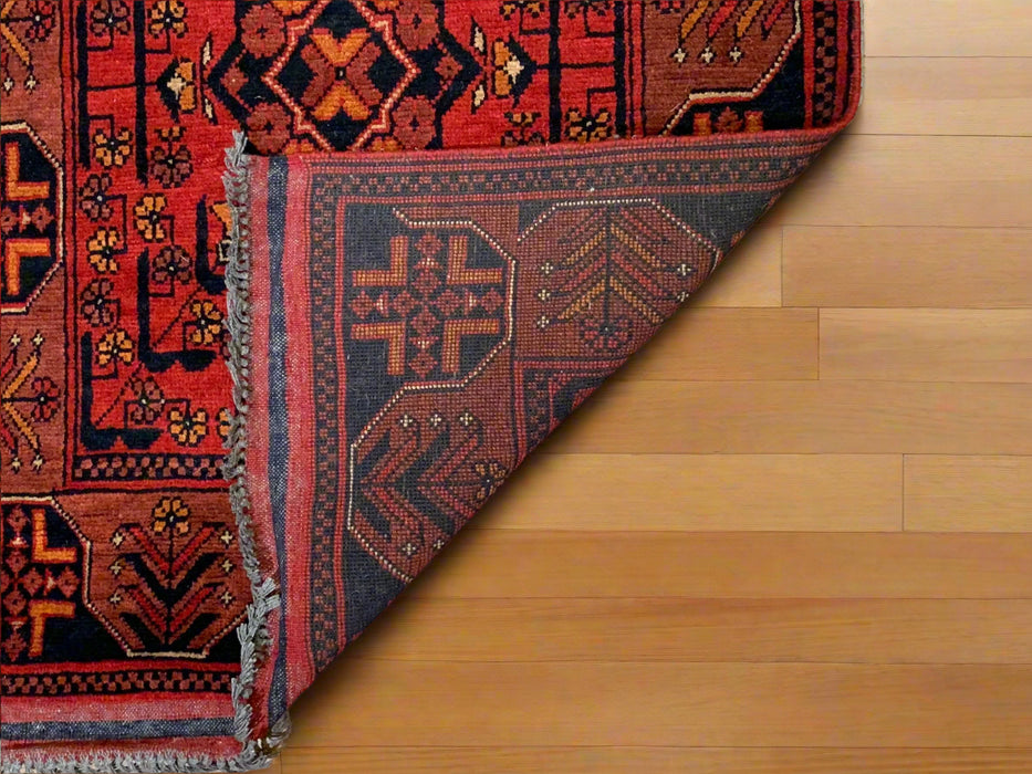 Terkaman Tribal Afghan Oriental Rug, size 2' 5" x 15' 8"  (C)