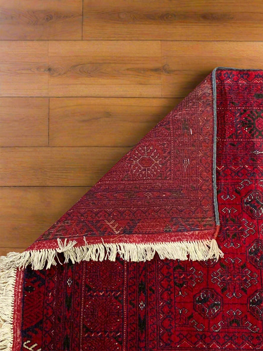 Terkaman Tribal Afghan Oriental Rug, size 2' 9" x 9' 1" (C)