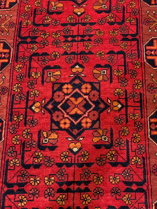 Terkaman Tribal Afghan Oriental Rug, size 2' 5" x 15' 8"  (C)