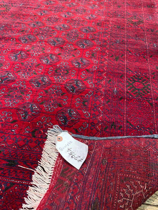 Terkaman Tribal Afghan Oriental Rug, size 2' 9" x 9' 1" (C)