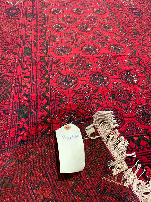 Terkaman Tribal Afghan Oriental Rug, size 2' 10" x 9' 3" (C)