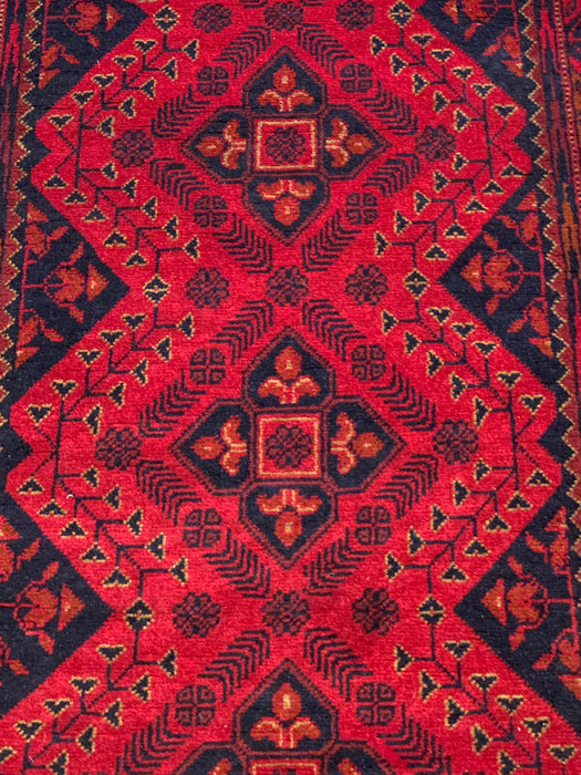 Terkaman Tribal Afghan Oriental Rug, size 2' 7 "x 6' 5"  (C)