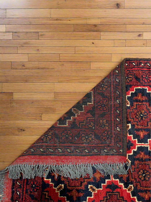 Terkaman Tribal Afghan Oriental Rug, size 1' 8" x 4' 8"  (C)