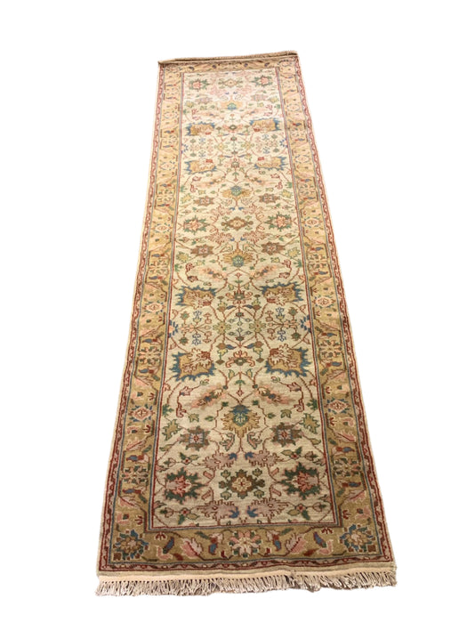 Sultanabad 100% wool Hand Made Rug - size 2' 7" x 9' 8" (P)