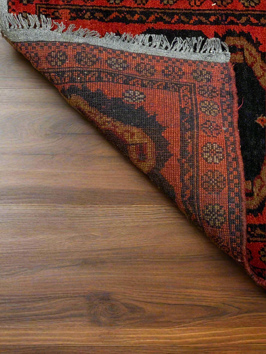 Terkaman Tribal Afghan Oriental Rug, size 1' 10" x 4' 8"  (C)