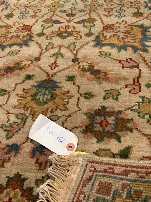 Sultanabad 100% wool Hand Made Rug - size 2' 7" x 9' 8" (P)