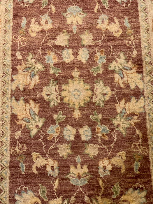 Hand-Knotted Sultanabad Vegetable-Dyed Wool Rug, 2' 8" x 12' 9"  (K)