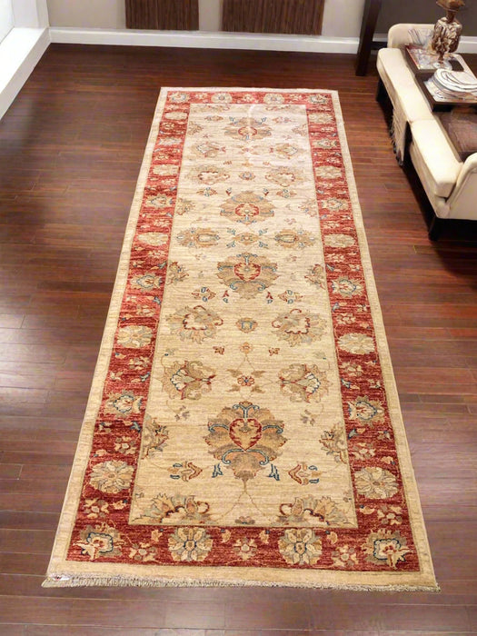 Hand-Knotted Sultanabad Vegetable-Dyed Wool Rug, 2' 9" x 8' 7"  (K)