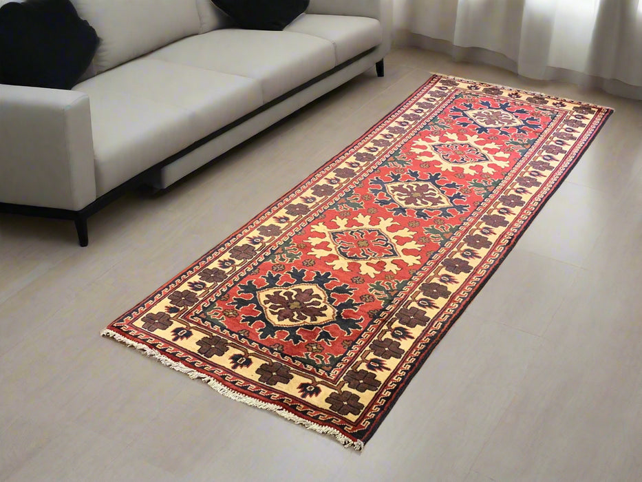 Terkaman Tribal Afghan Oriental Rug, size 2' 8" x 7' 5"  (Q)