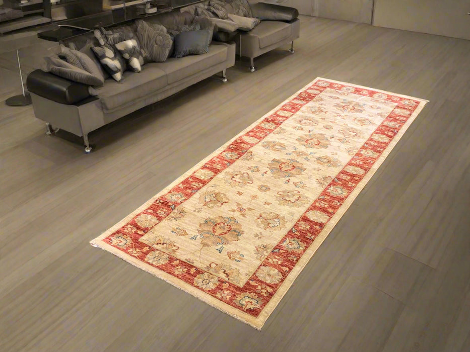 Hand-Knotted Sultanabad Vegetable-Dyed Wool Rug, 2' 9" x 8' 7"  (K)