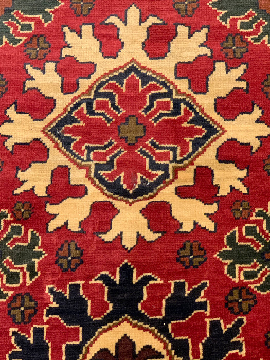 Terkaman Tribal Afghan Oriental Rug, size 2' 8" x 7' 5"  (Q)