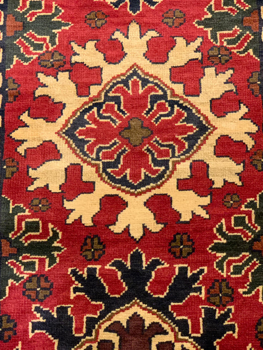 Terkaman Tribal Afghan Oriental Rug, size 2' 8" x 7' 5"  (Q)