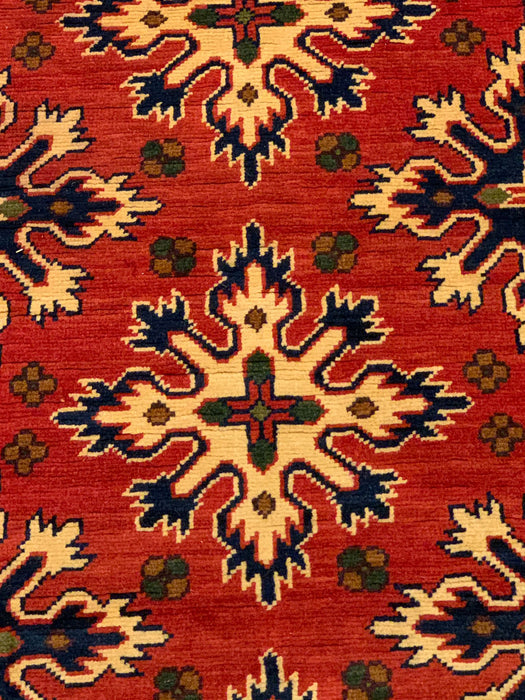 Terkaman Tribal Afghan Oriental Rug, size 2' 9" x 9' 5"  (Q)