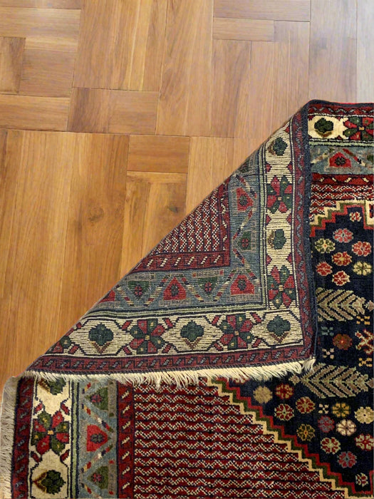 Timeless Beauty, Woven by Hand. Antique Persian Hamadan Rug, size 2' 10" x 9' 7"