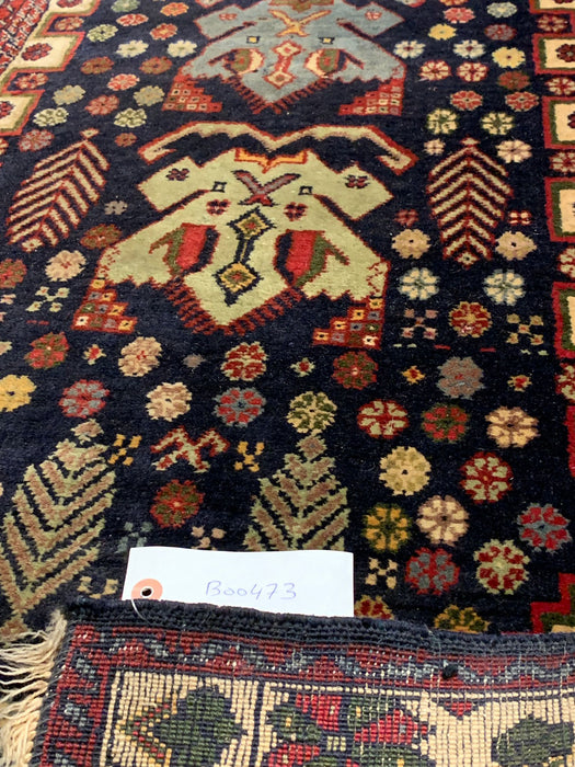 Timeless Beauty, Woven by Hand. Antique Persian Hamadan Rug, size 2' 10" x 9' 7"