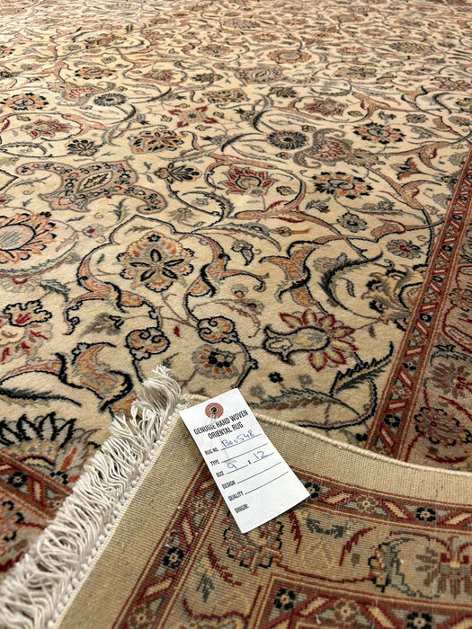 Sultanabad 100% wool Hand Made Rug - size 9" x 12"  (P)