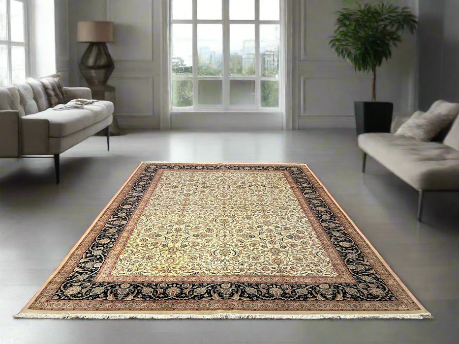 Sultanabad 100% wool Hand Made Rug - size 9" x 12"  (P)
