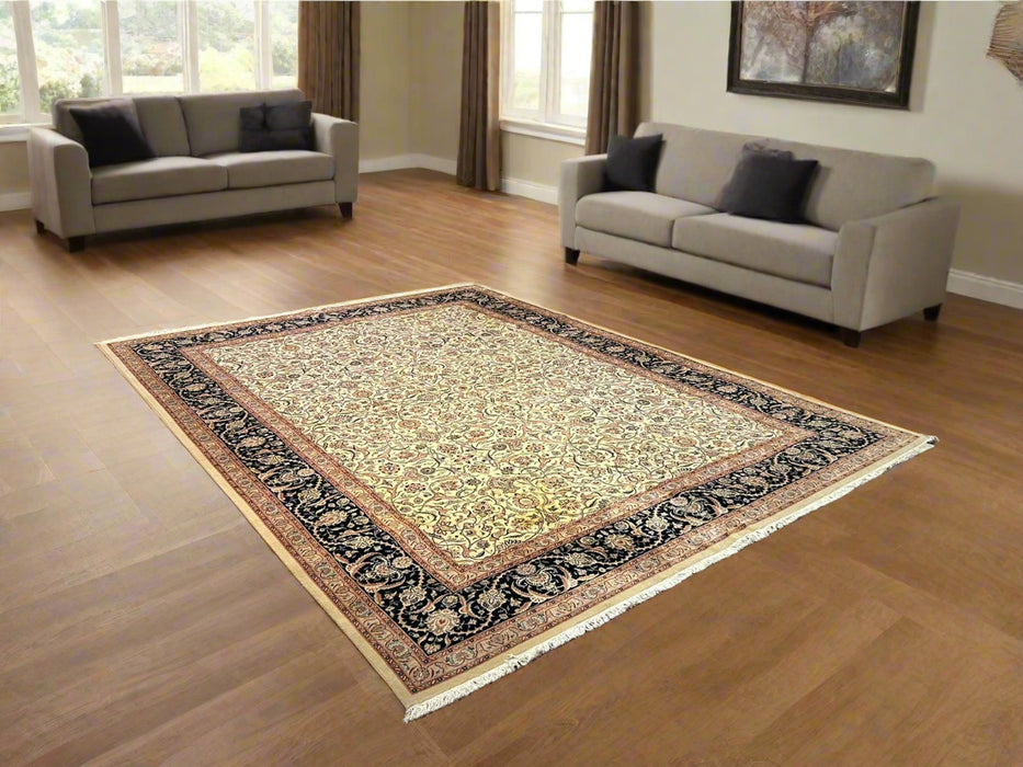 Sultanabad 100% wool Hand Made Rug - size 9" x 12"  (P)