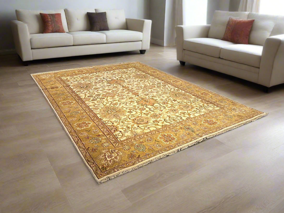 Sultanabad 100% wool Hand Made Rug - size 9" x 12"  (P)