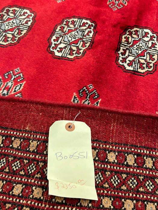 Hand-Knotted Pakistani Bokhara Rug – 100% Wool, size 12" x 16"  (M)