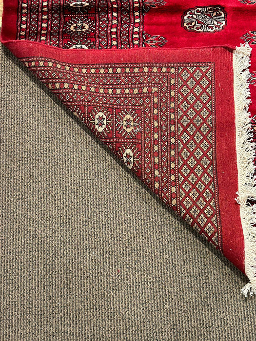 Hand-Knotted Pakistani Bokhara Rug – 100% Wool, size 12" x 16"  (M)