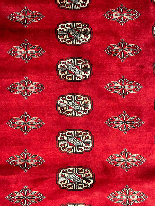 Hand-Knotted Pakistani Bokhara Rug – 100% Wool, size 12" x 16"  (M)