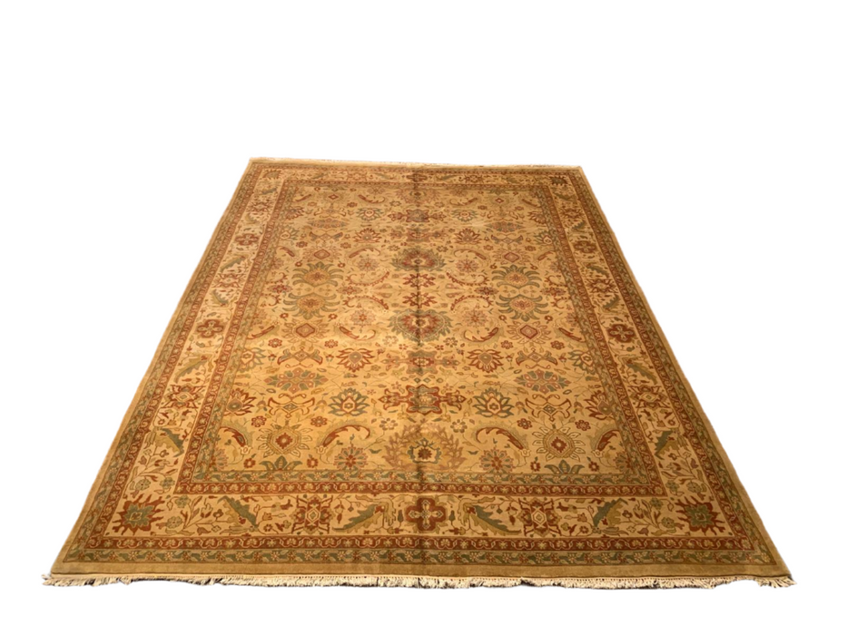 Sultanabad 100% wool Hand Made Rug - size 9" x 12"  (P)