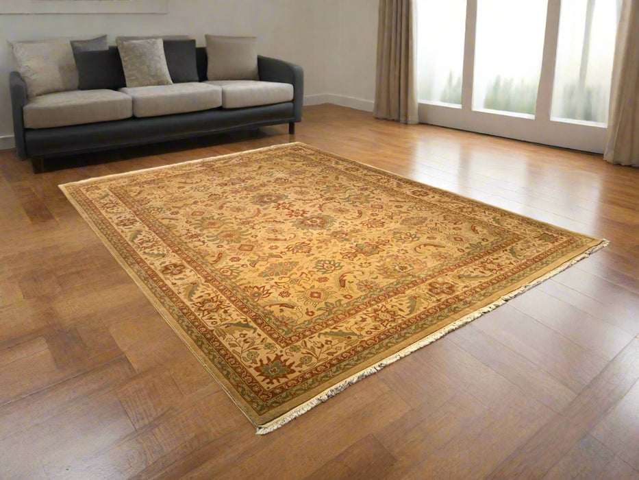 Sultanabad 100% wool Hand Made Rug - size 9" x 12"  (P)
