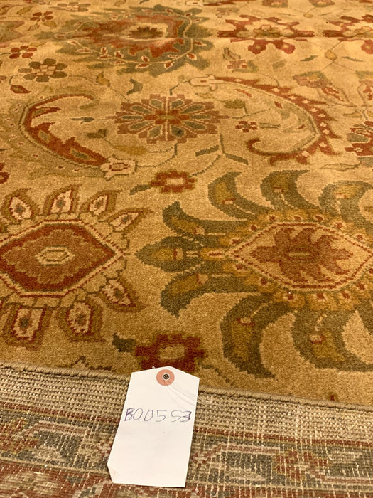 Sultanabad 100% wool Hand Made Rug - size 9" x 12"  (P)