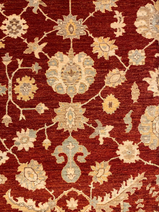 Hand-Knotted Sultanabad Vegetable-Dyed Wool Rug, 9" x 11' 8"  (K)