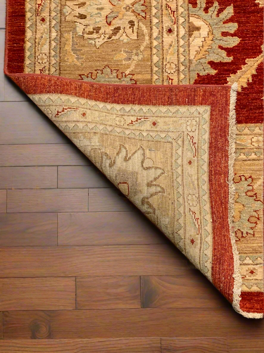 Hand-Knotted Sultanabad Vegetable-Dyed Wool Rug, 9" x 11' 8"  (K)