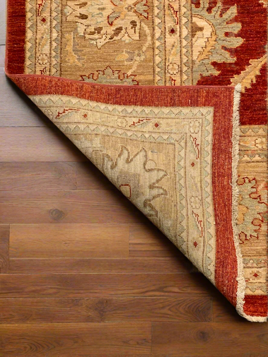 Hand-Knotted Sultanabad Vegetable-Dyed Wool Rug, 9" x 11' 8"  (K)