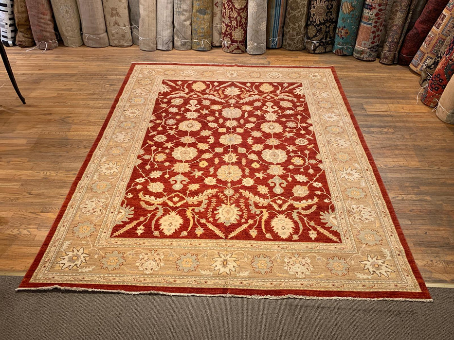 Hand-Knotted Sultanabad Vegetable-Dyed Wool Rug, 9" x 11' 8"  (K)