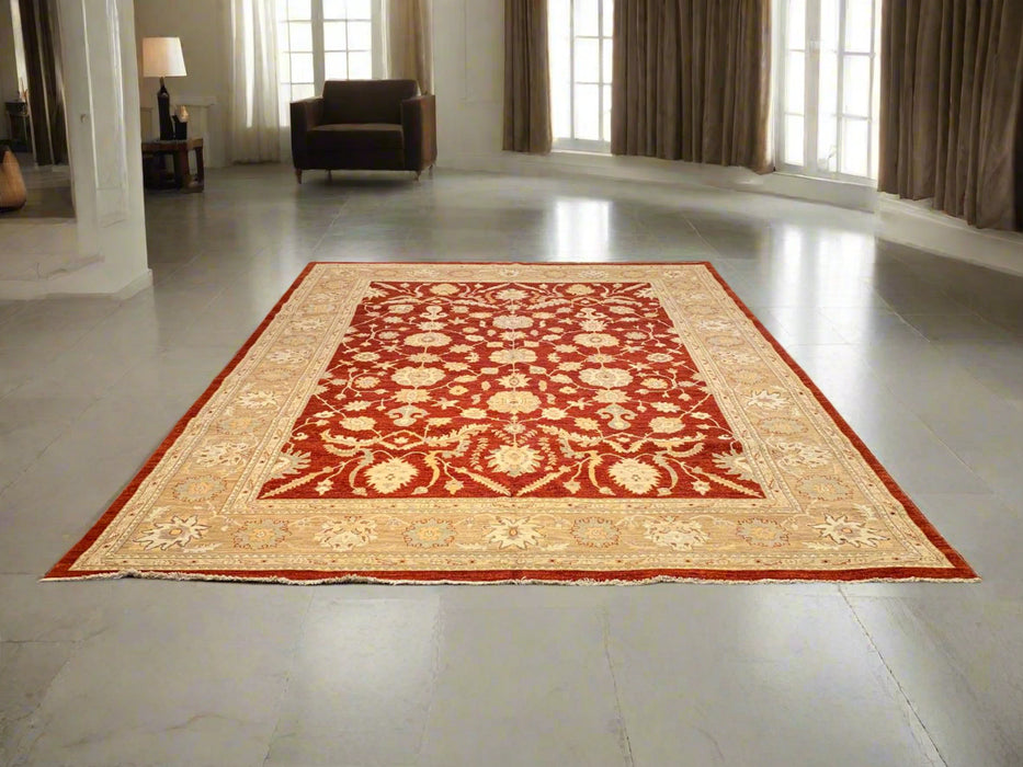 Hand-Knotted Sultanabad Vegetable-Dyed Wool Rug, 9" x 11' 8"  (K)