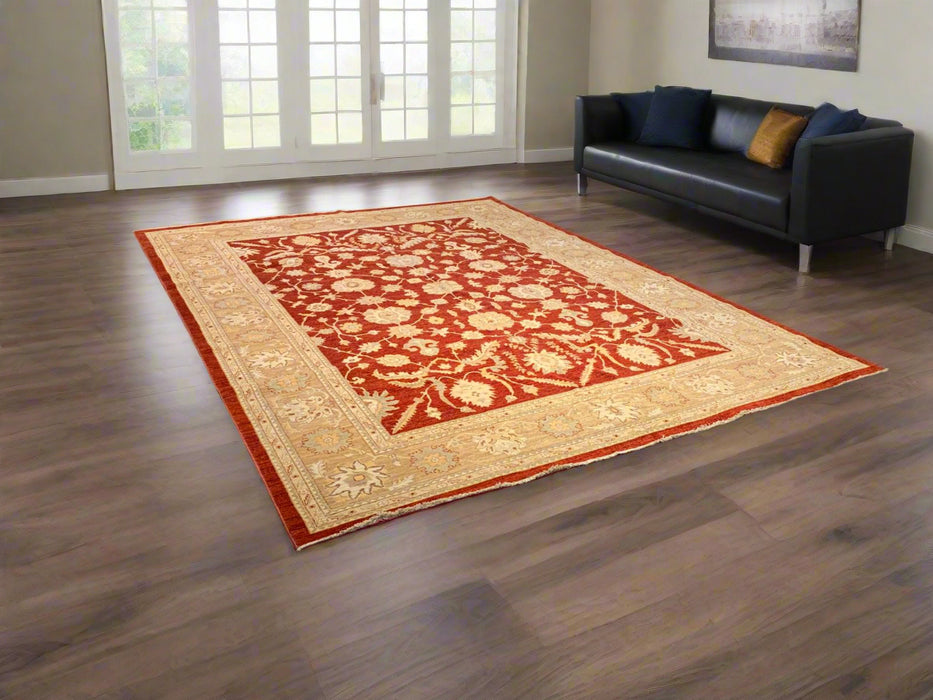 Hand-Knotted Sultanabad Vegetable-Dyed Wool Rug, 9" x 11' 8"  (K)