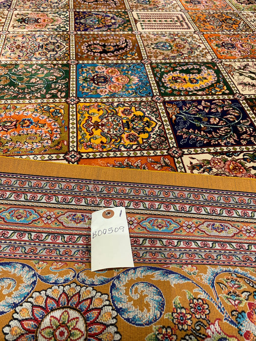 Exquisite 100% Silk Persian Design Rug – Elegant and Luxurious, size  7' x 10'