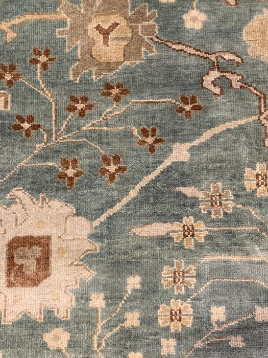 Hand-Knotted Sultanabad Vegetable-Dyed Wool Rug, 9' 4" x 11' 6"  (K)