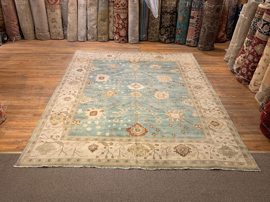 Hand-Knotted Sultanabad Vegetable-Dyed Wool Rug, 9' 4" x 11' 6"  (K)