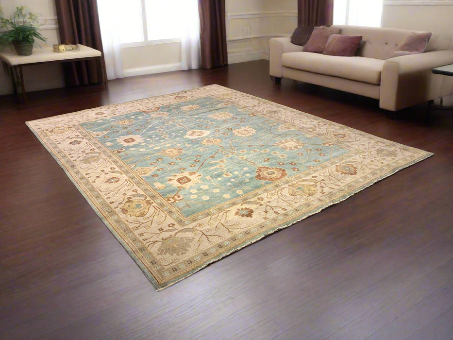 Hand-Knotted Sultanabad Vegetable-Dyed Wool Rug, 9' 4" x 11' 6"  (K)