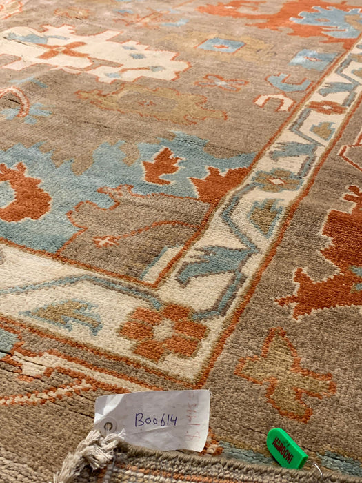 Hand-Knotted Sultanabad Vegetable-Dyed Wool Rug, 9' 2" x 11' 9"  (K)