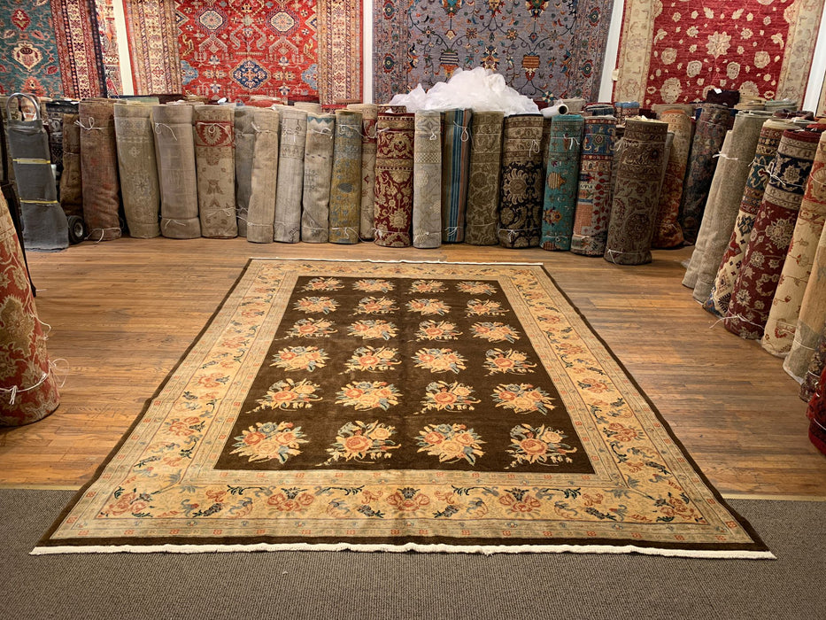 Sultanabad 100% wool Hand Made Rug - size 9" x 12"  (P)