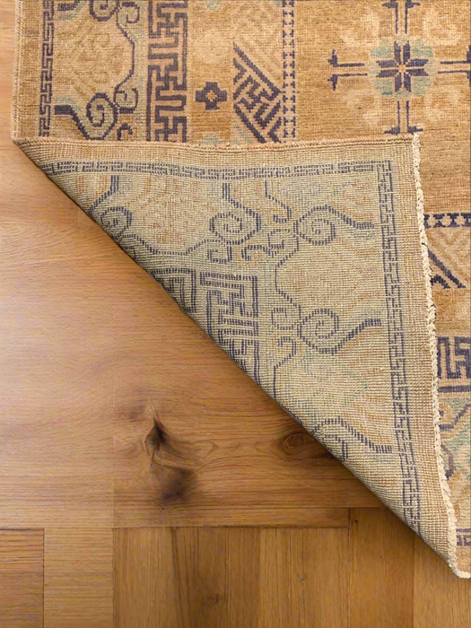 Khotan Pomegranate design Oriental Rug: Size 9" x 12' 4"