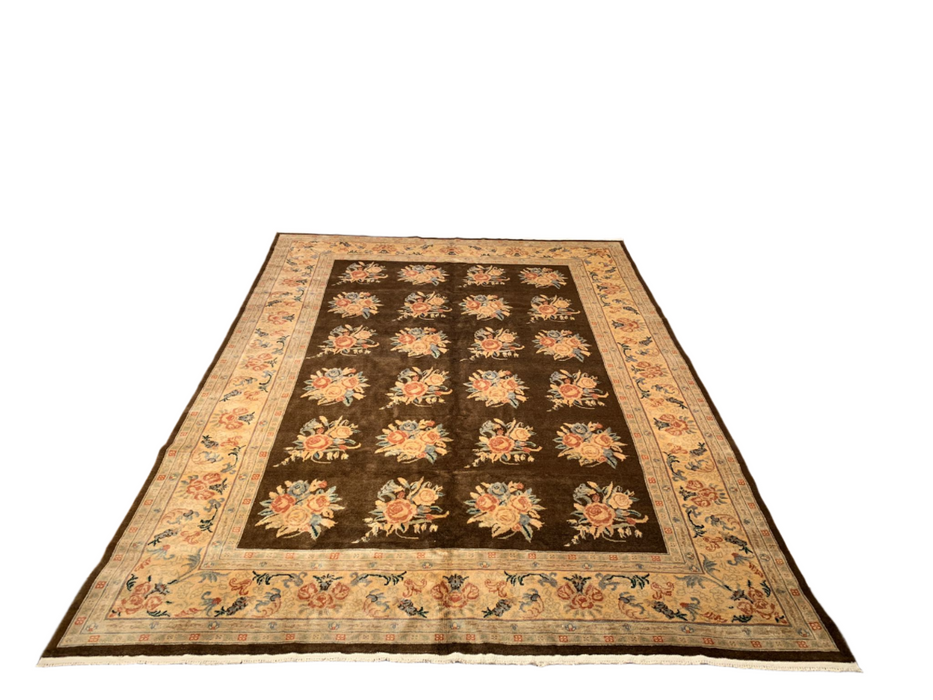 Sultanabad 100% wool Hand Made Rug - size 9" x 12"  (P)