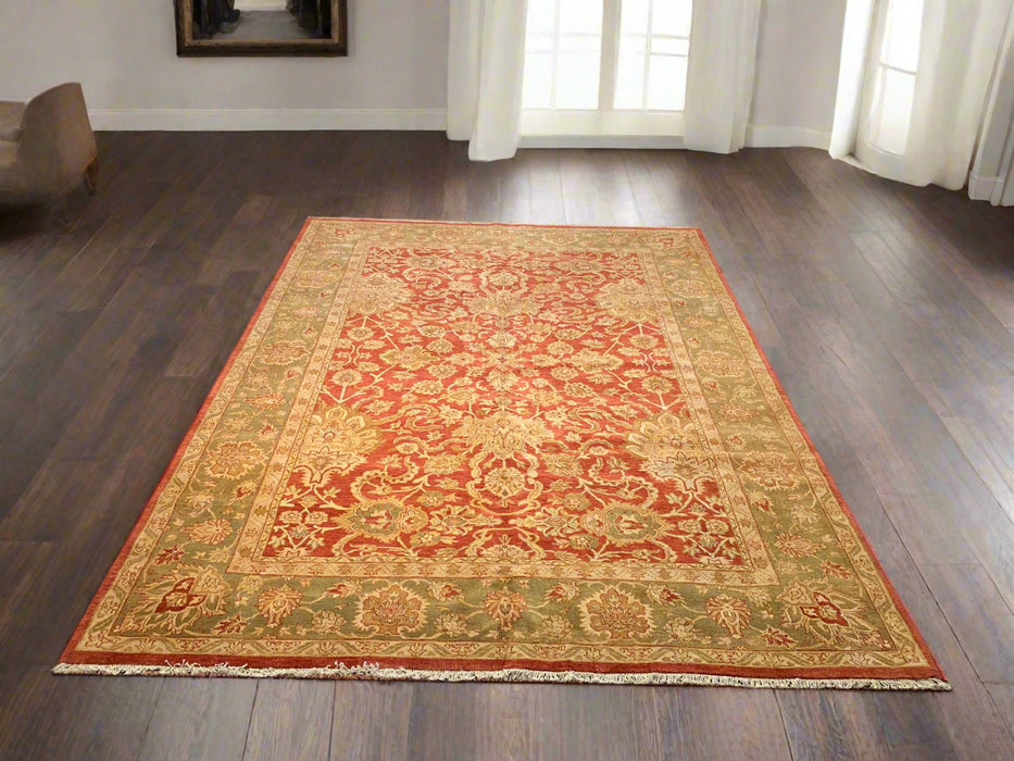Sultanabad 100% wool Hand Made Rug - size 9" x 12"  (P)