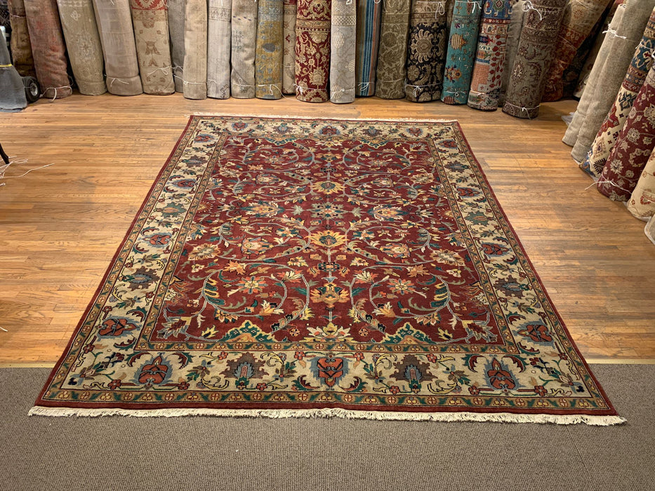 Sultanabad 100% wool Hand Made Rug - size 9" x 12"  (P)